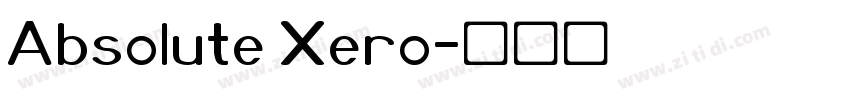 Absolute Xero字体转换